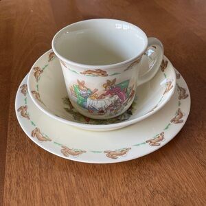 Royal Doulton Bunnykins 3 Piece Set - 1984 Golden Jubilee Celebration Collection